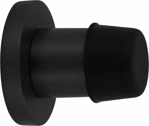 30 X 30mm Wall Mount Door Stop  - BLK