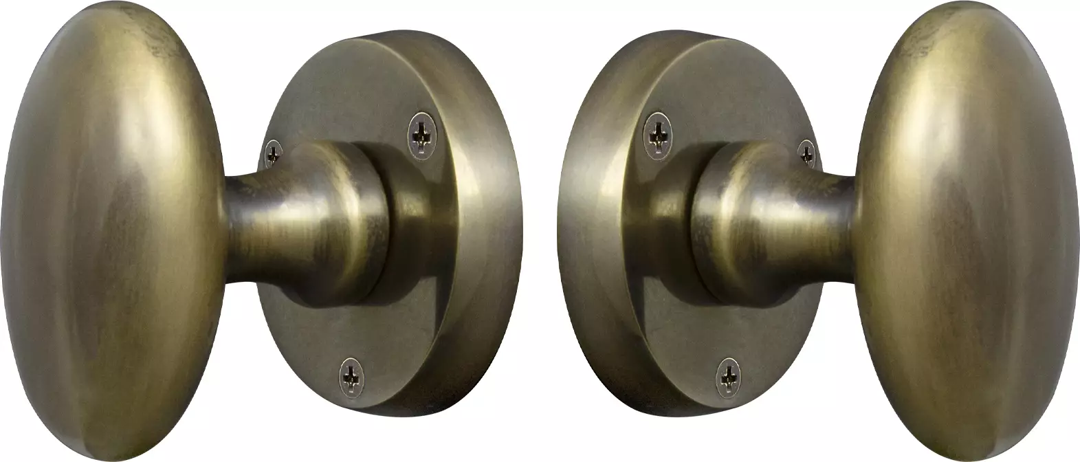 Traditional Oval Camden Knob on Rose