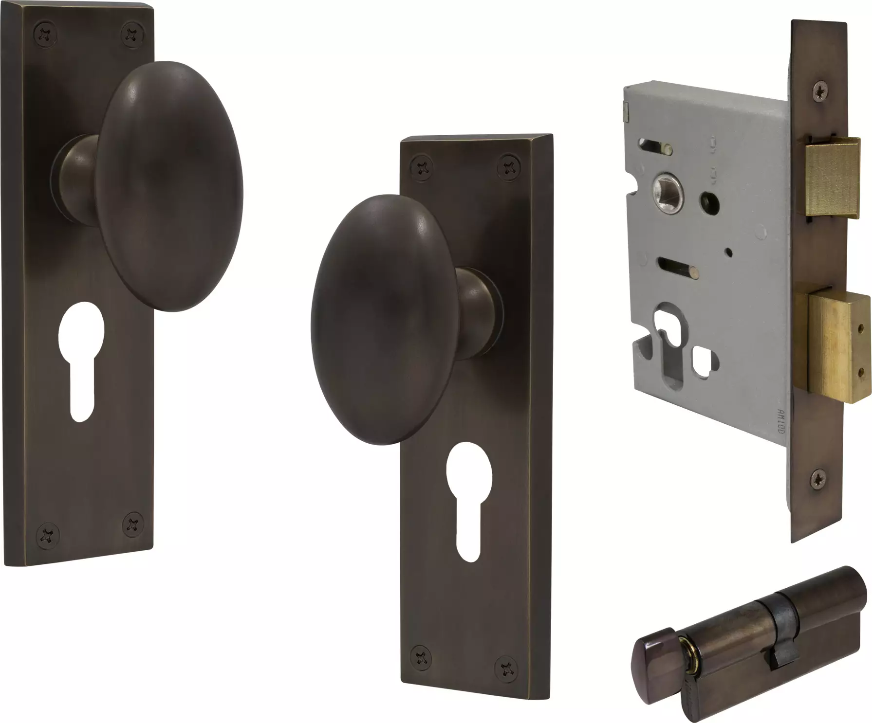 Camden Square Longplate - Entrance Set - K/T - AB