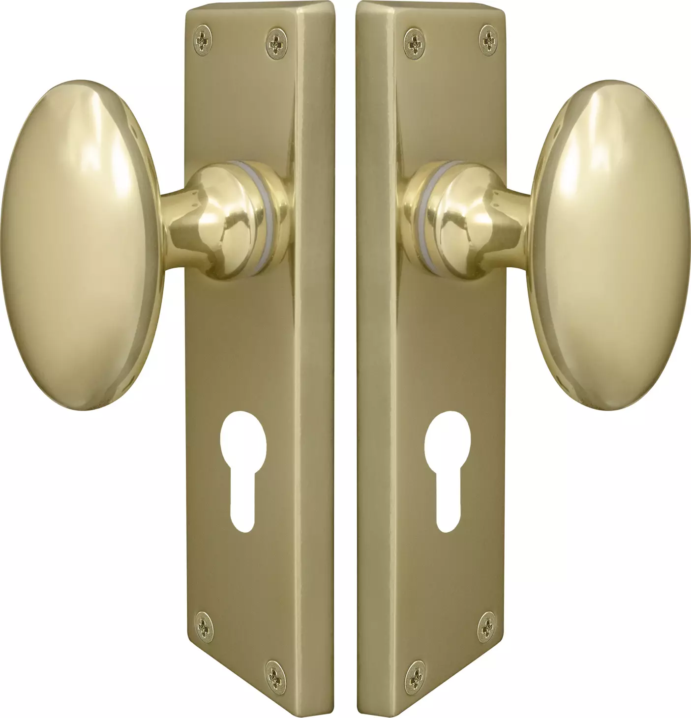 Camden Square Longplate - Euro 48mm Handles - PB