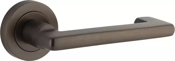 Baltimore Return Lever - Round Rose Handle Set - SB