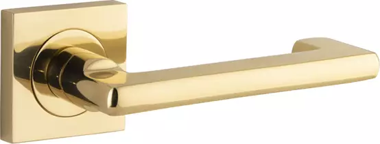 Baltimore Return Lever - Square Rose Handle Set - PB