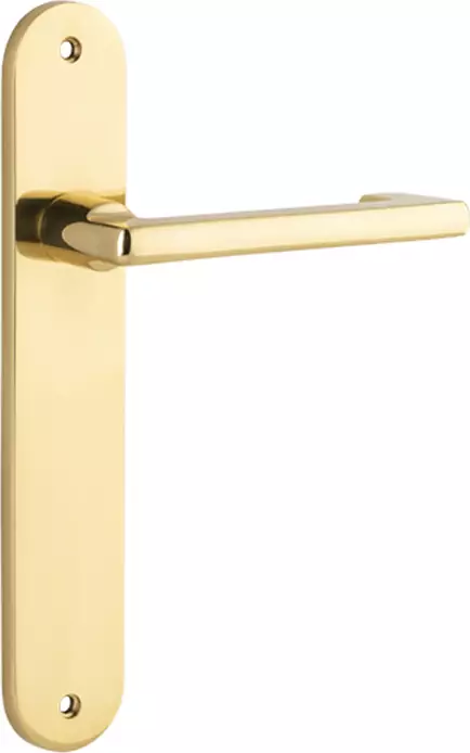 Baltimore Return Lever - Oval Handle Set - PB