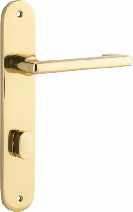 Baltimore Return Lever - Oval Privacy Handles - PB