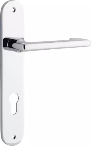 Baltimore Return Lever - Oval Euro Pair - CP