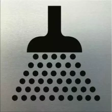 Adhesive Shower Symbol Sign 110 x 110 - SSS * usually $14.38 *