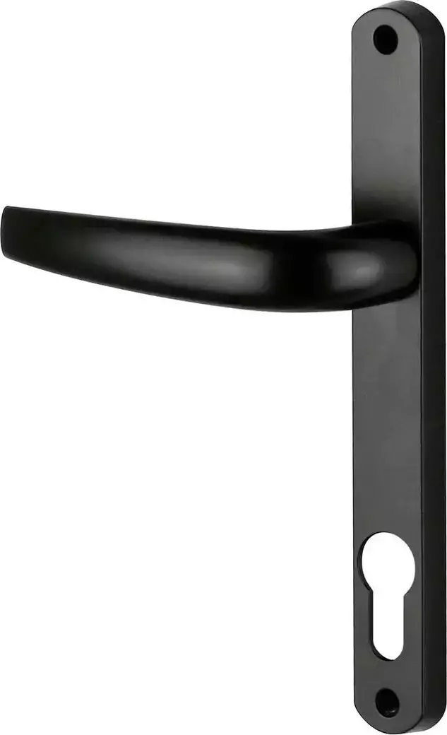 Orion 240mm Long Plate Euro 85 Lever Set - BLK
