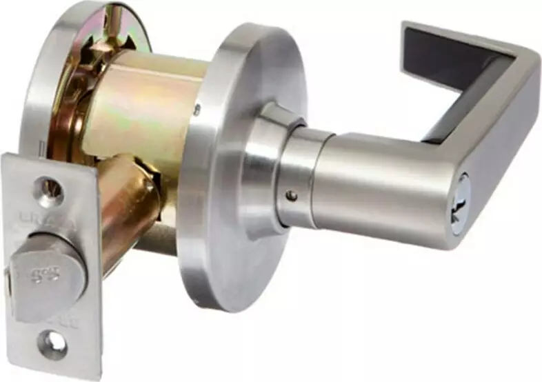 Metro Commercial Communication Set Plain Plate/Lockable Lever 70mm - SS