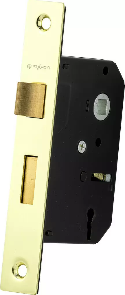 3 Lever Mortice Lock 47mm B/Set - PB