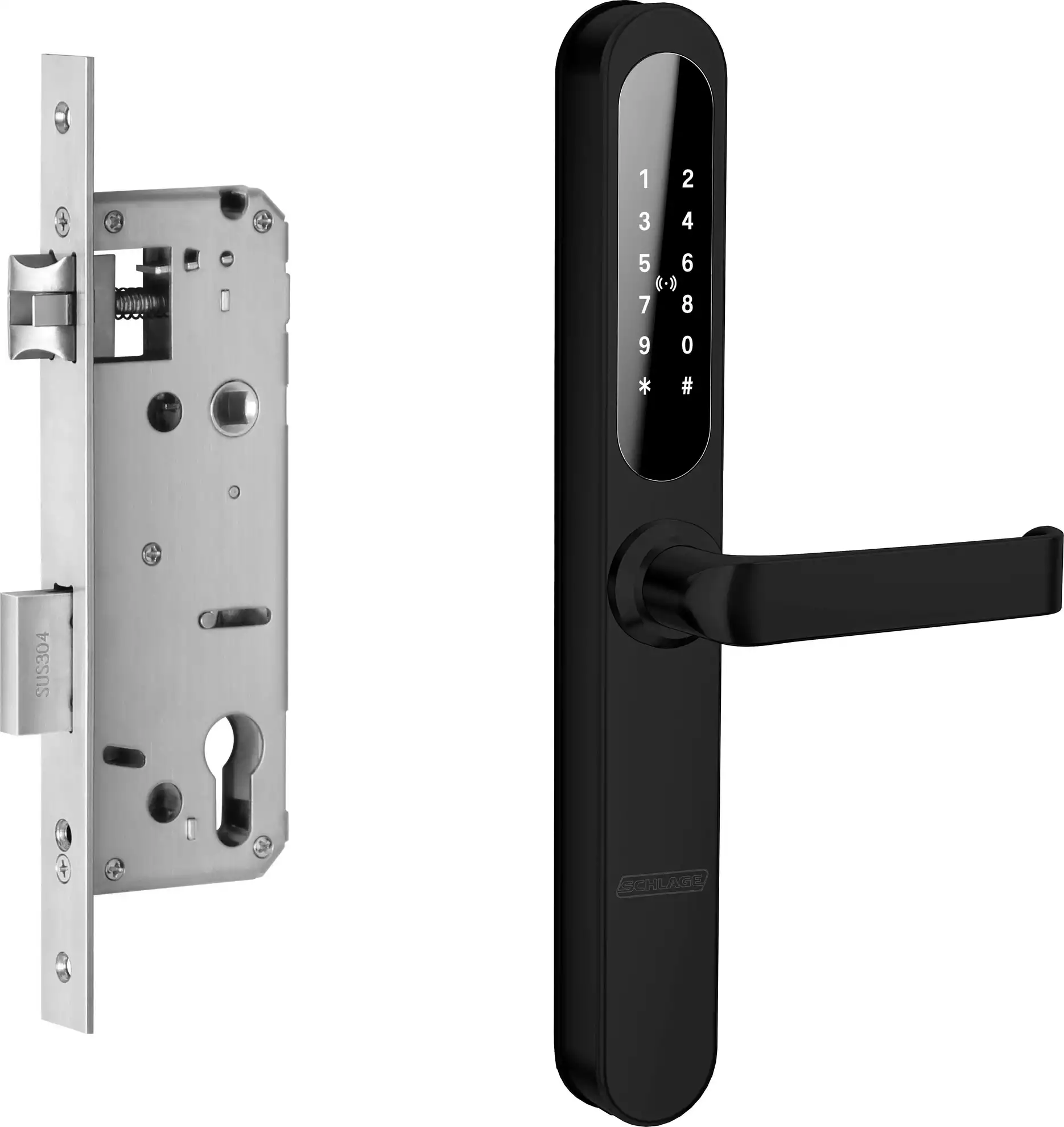 Artus Smart Lock w/ 40mm Mortice Lock - BLK