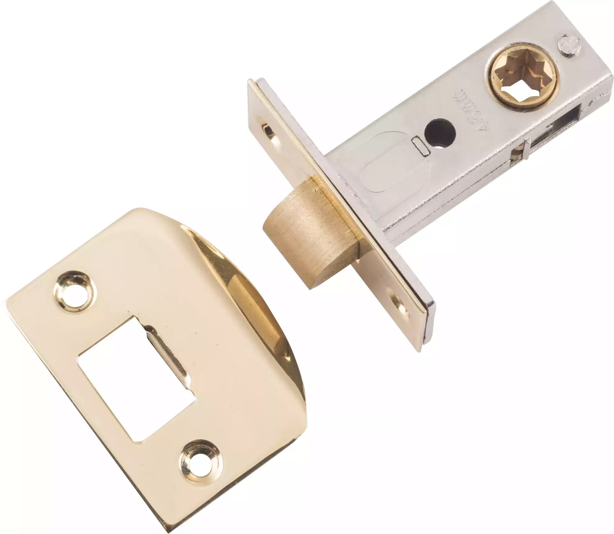 Heavy Duty Tubular Latch - 45mm Backset - PB