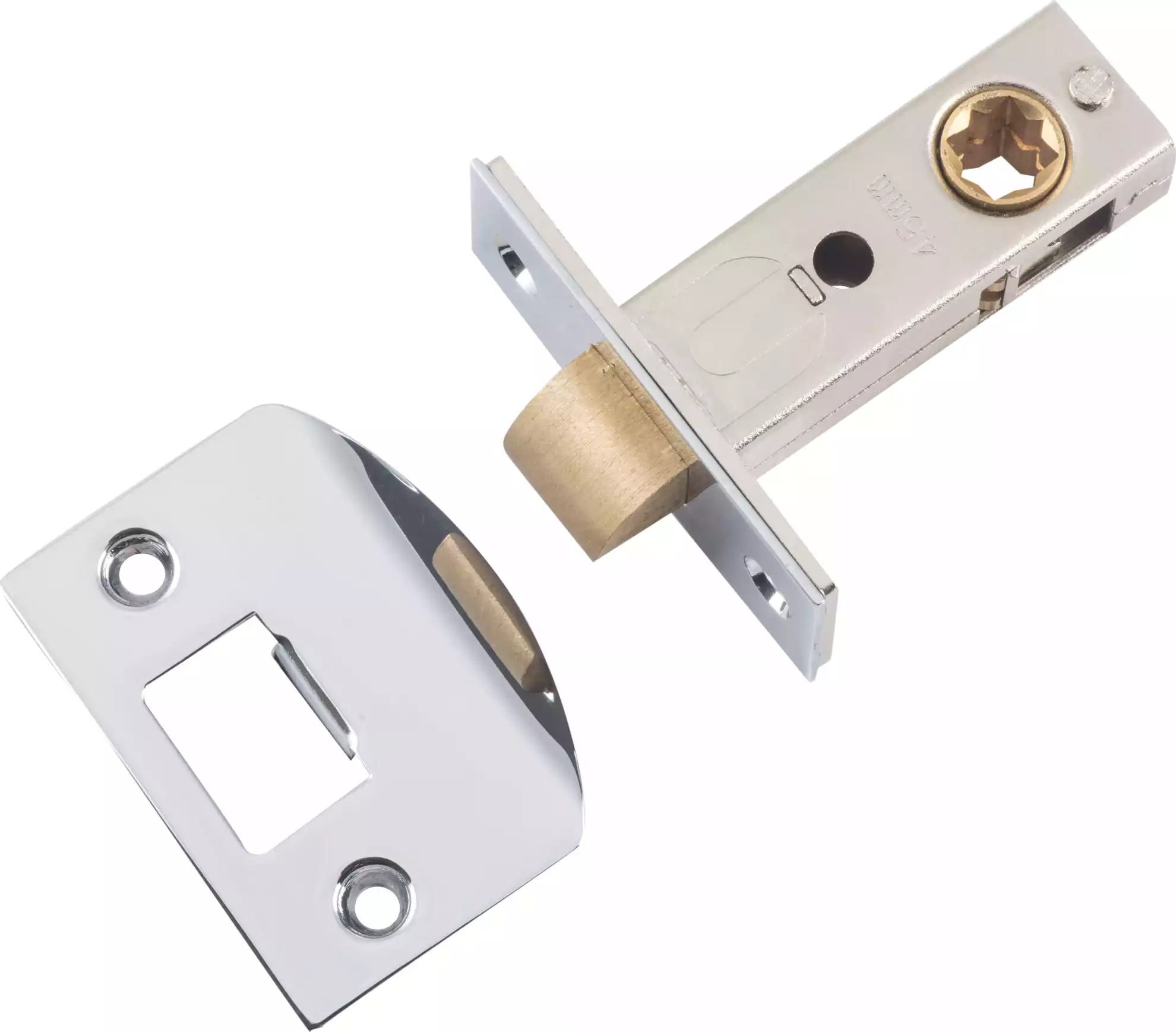Heavy Duty Tubular Latch - 45mm Backset - CP