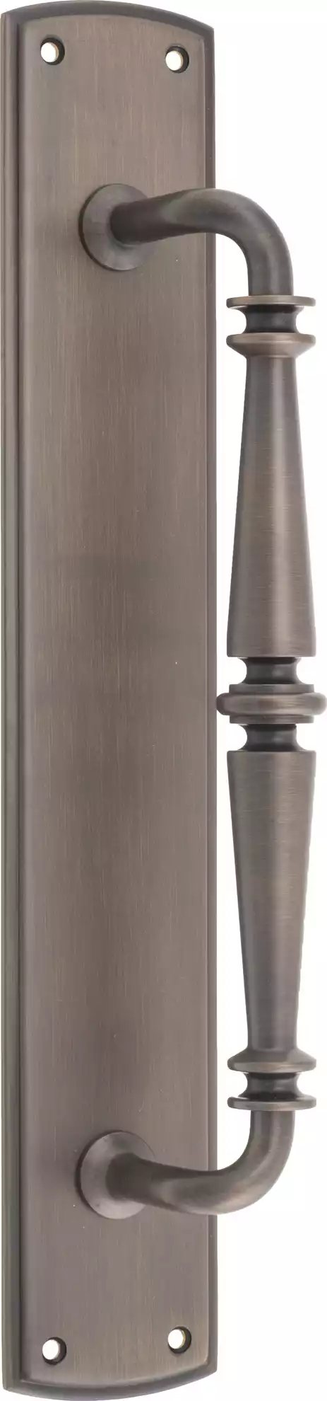 Sarlat on Backplate - Solid Brass - Single Pull Handle - 382 x 65mm - SB