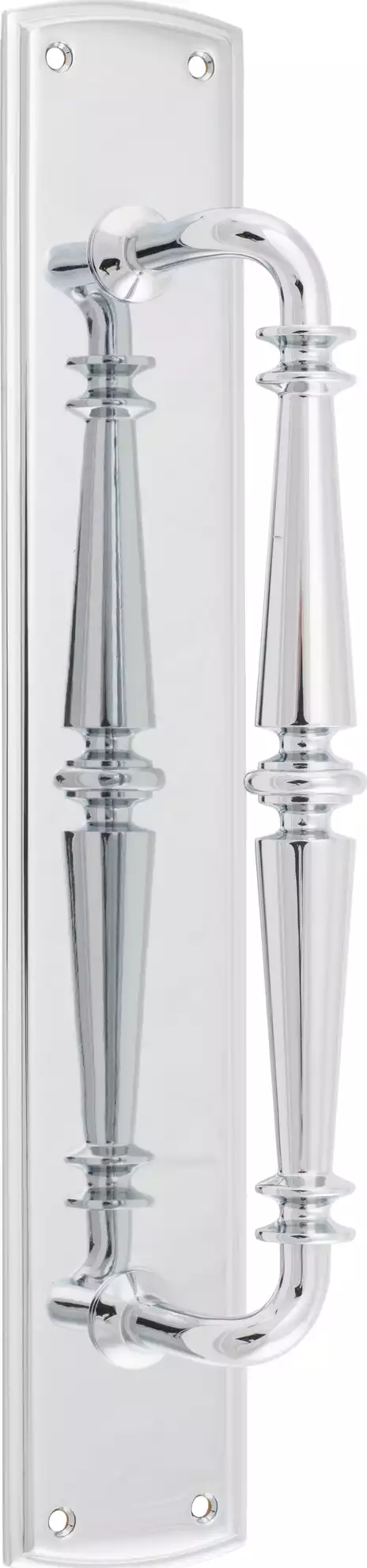 Sarlat on Backplate - Solid Brass - Single Pull Handle - 382 x 65mm - CP