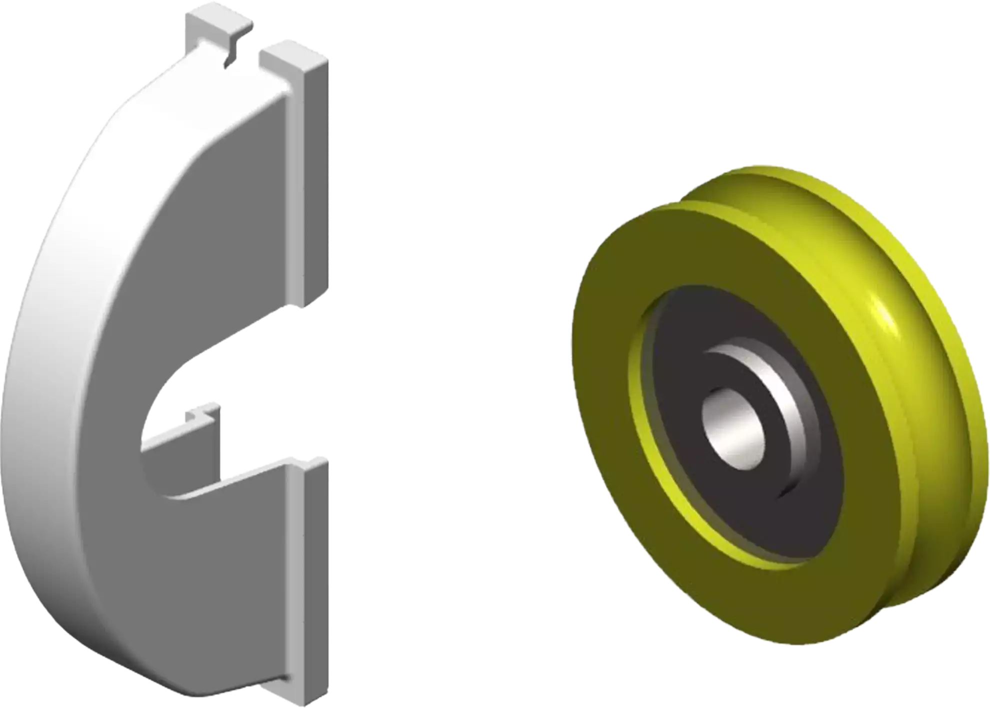 Wheel & Cover to suit 7714 Sliding Door Closer