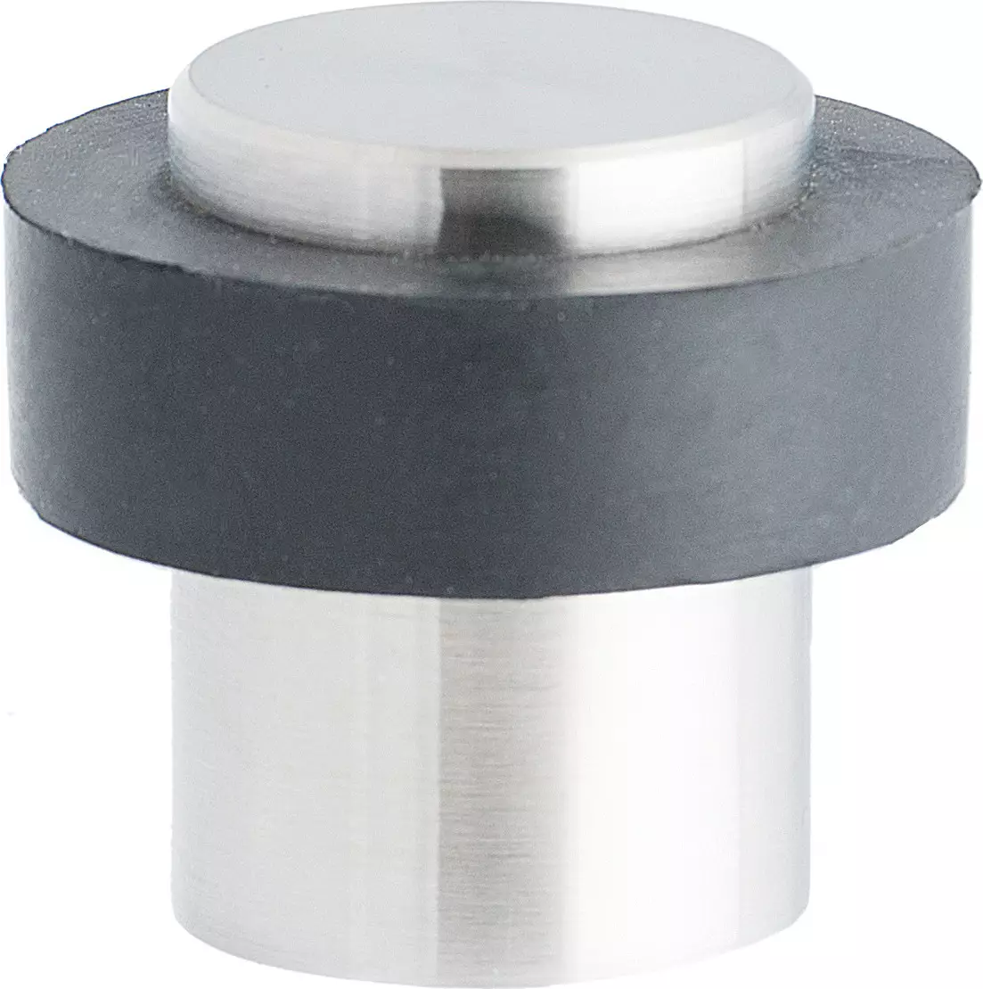 201 - 40 x 30mm Round 2P F/Mount Door Stop - SS