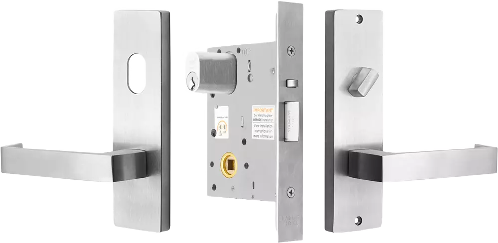 Commercial KITS - 87 Lever on Plate - 60mm Backset - SC
