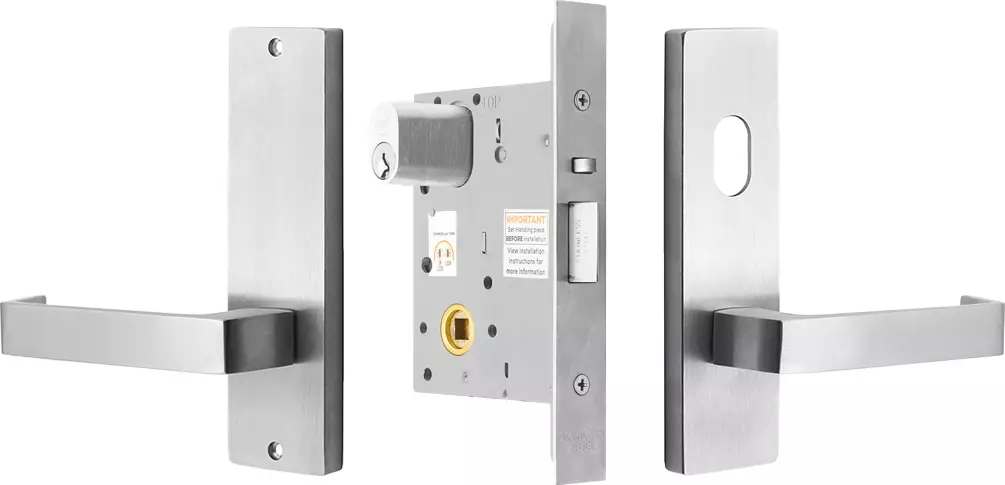 87 Lever on Plate - Storeroom Lock Kit - Extended Cyl - SC