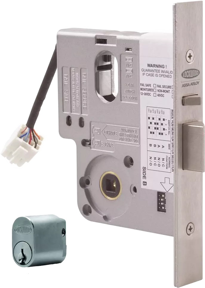 Electric Mortice Lock 12-24VDC 60mm (Monitored One cyl) - SC