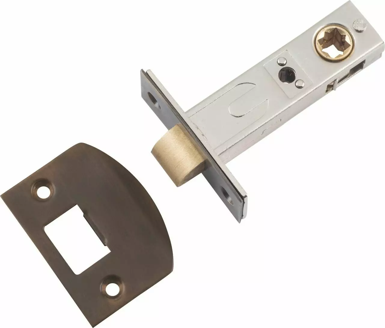 Hard Sprung Split Cam Latch - 60mm Backset - AB