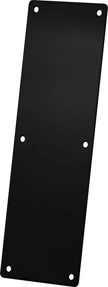 300 x 100mm - Plain Push Plate - BLK