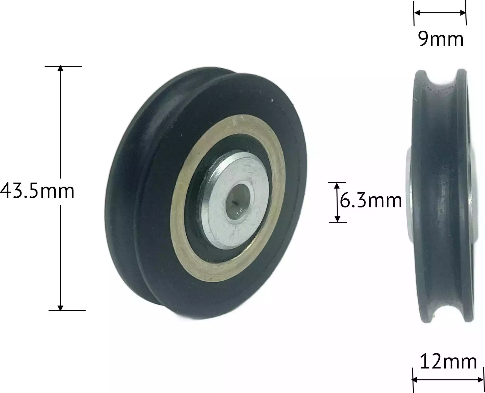 Wheel - Nylon 43.5 x 12 x 6.3mm