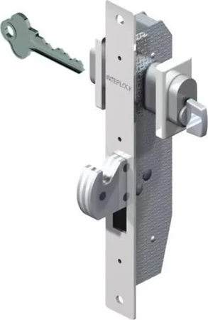 Clutha Sliding Door Hook Bolt Lock - Key/Turn (Strike not incl - SCL10362)