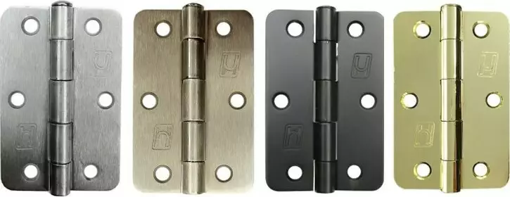 Radius Butt Hinge 89x58x2mm LP Steel R1/4