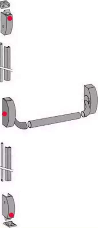 Single Door 3 Point Locking Exit Device - SIL