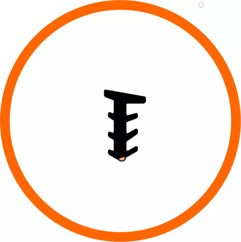 PVC Glazing Wedge 4mm - ORANGE