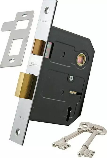 3 Lever Mortice Lock - 47 & 60mm Backset 