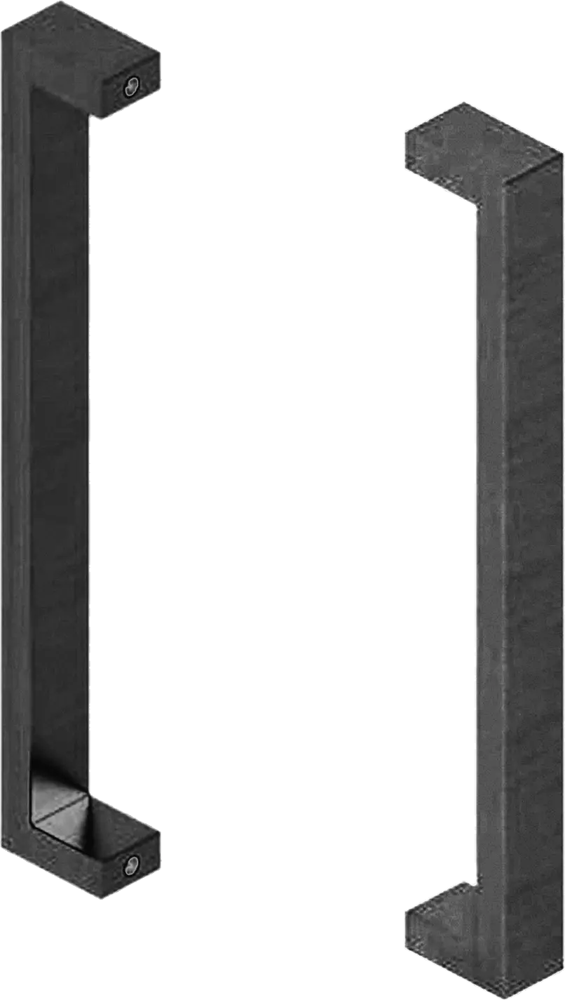 143 Nero B2B Pull Handle Set - 30 x 15mm x 300mm - BLK