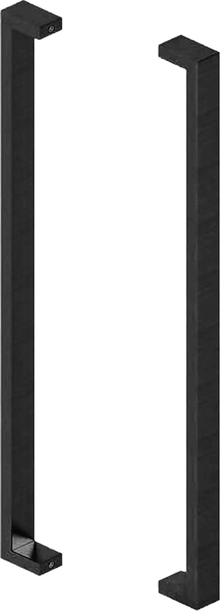143 B2B Pull Handle Set - 30 x 15mm x 600mm - BLK