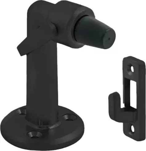 Floor Mounted Door Stop Hold Back - BLK