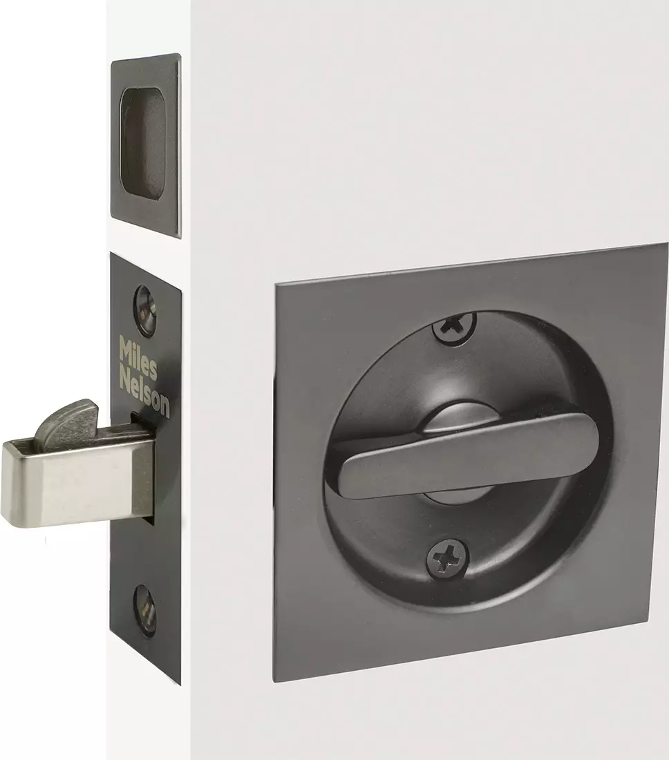 MN 541 Square Cavity Slider Privacy Set - SG