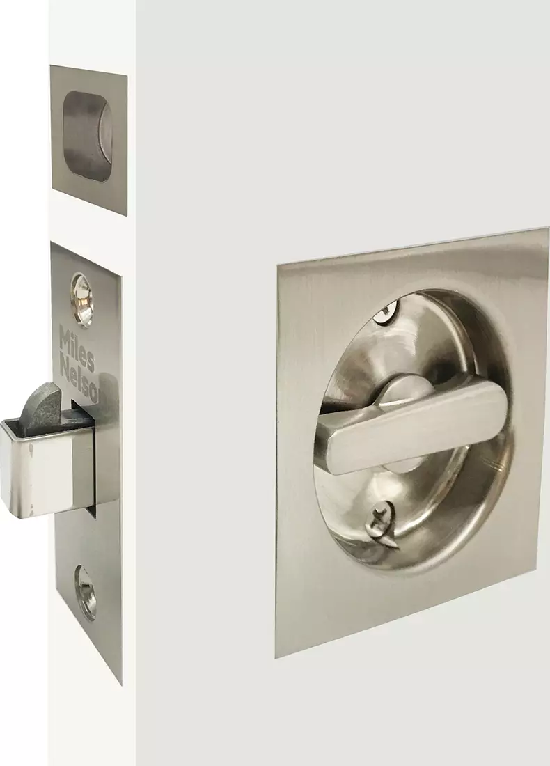 MN 541 Square Cavity Slider Privacy Set - SN