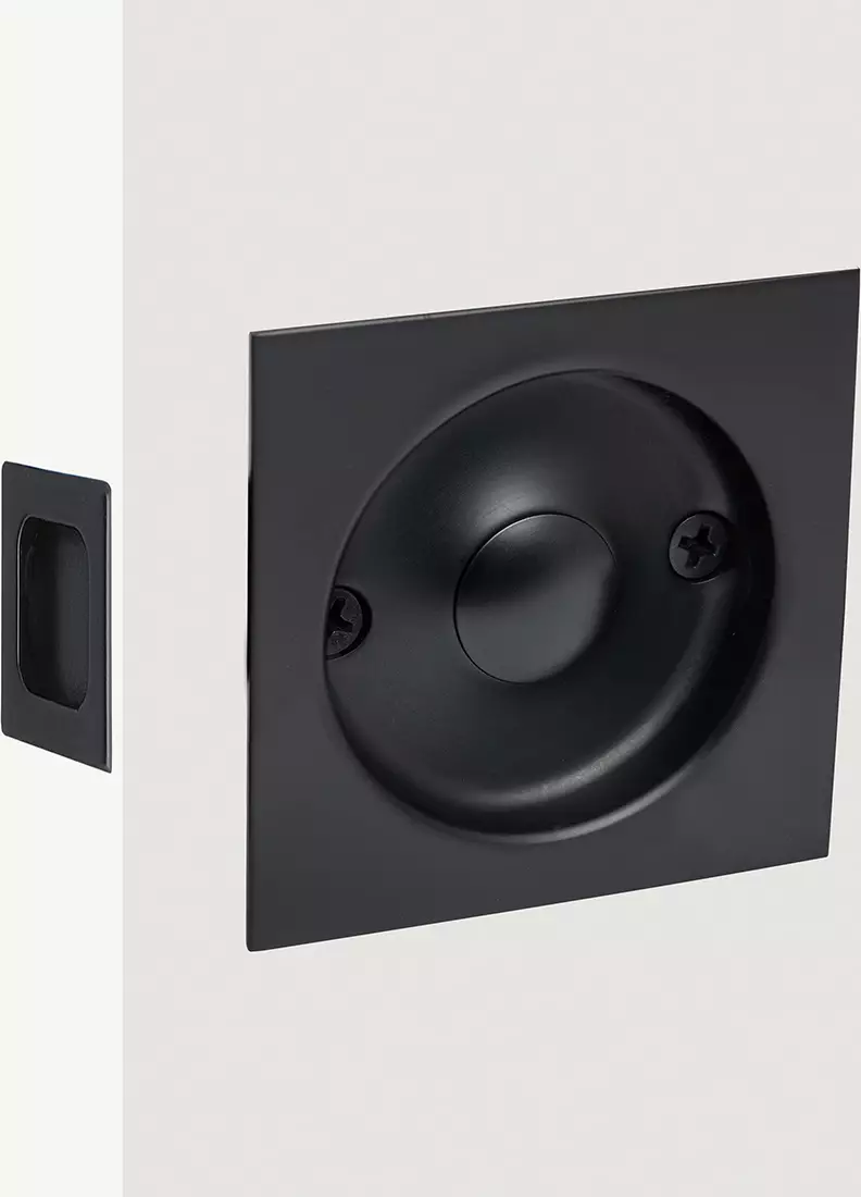 MN 542 Square Cavity Slider Passage Set - BLK