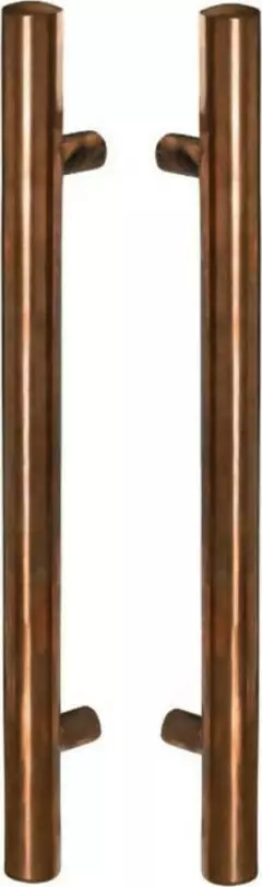 MN Copper B2B Round Entrance Handle Set - 600mm