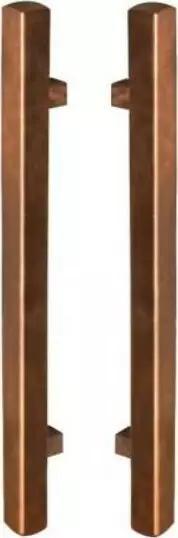 MN Copper B2B Square Entrance Handle Set - 600mm
