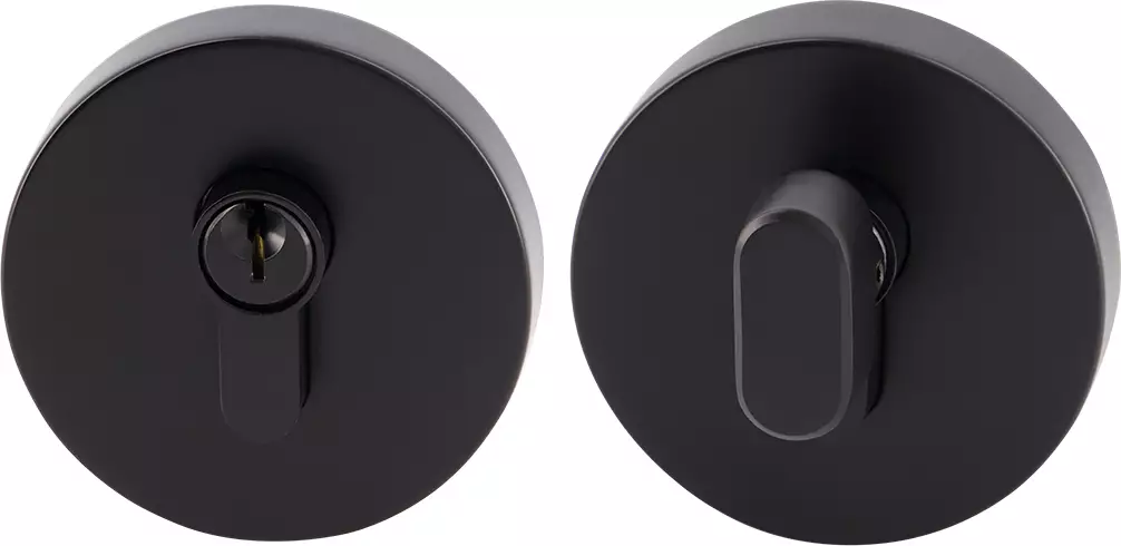 S Range Round Deadbolt 60/70mm Backset - BLK