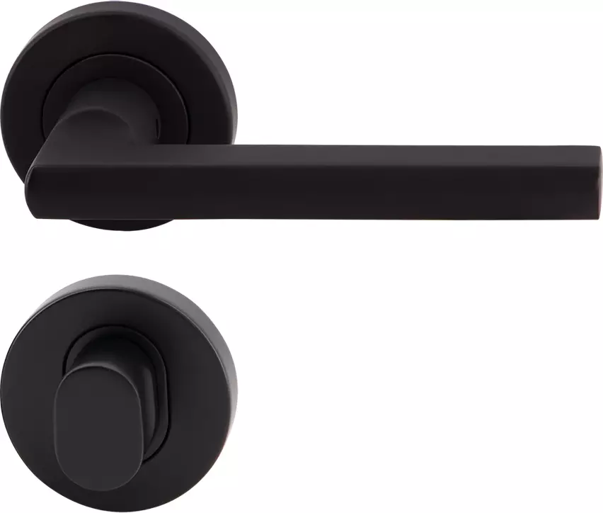 Milano PARMA Round Rose Privacy Set - BLK