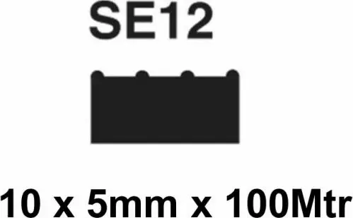 SE12 Black Sponge Seal 10x5 EPDM - 100m