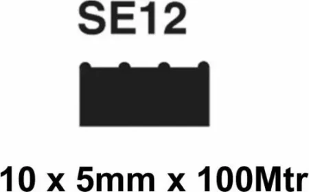 SE12 Black Sponge Seal 10x5 EPDM - 100m