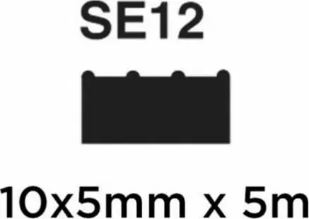SE12 Black Sponge Seal 10x5 EPDM - 5m