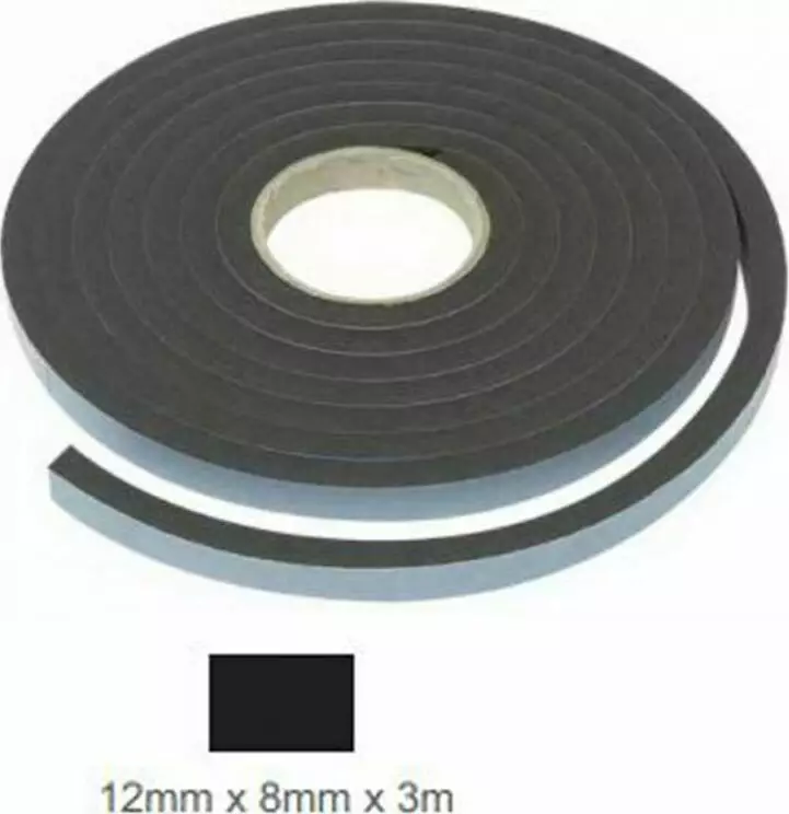 SF51 Sponge Seal 12x8x3M PVC - BLK