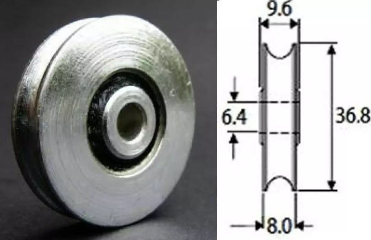 Wheel - Steel 37 X 9.6 X 6.4mm * Obsolete *