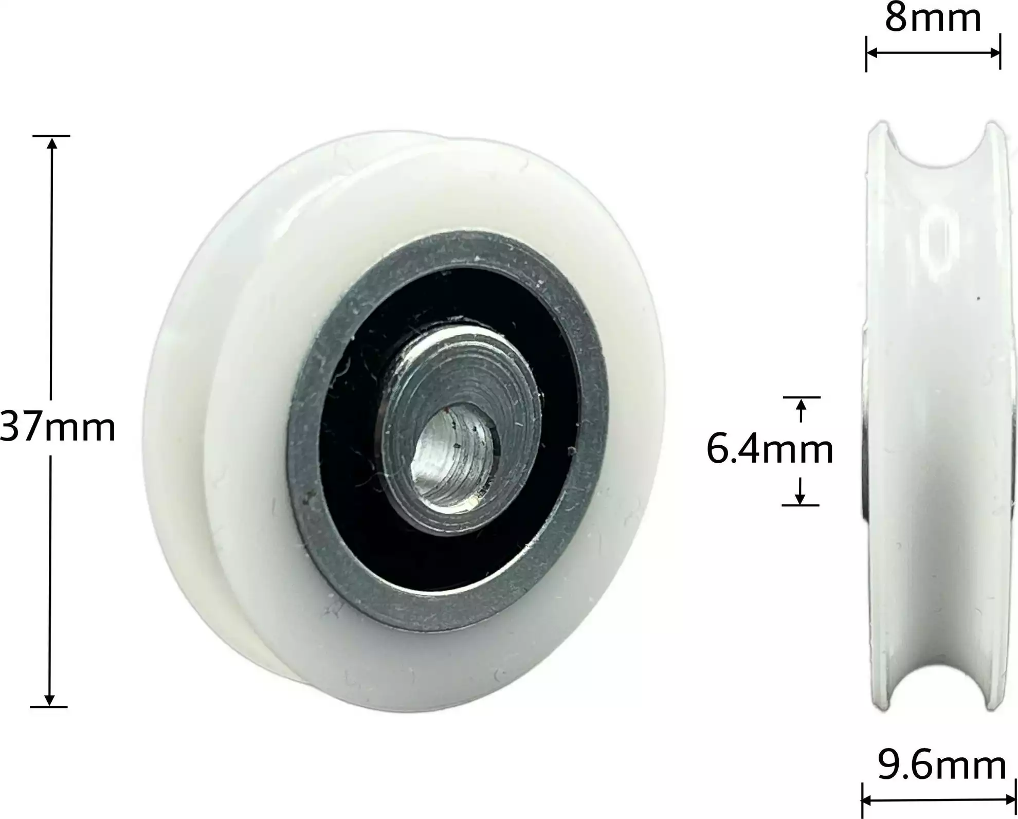 Offset Axle Wheel - Narrow - 37 x 9.6 x 6.4mm