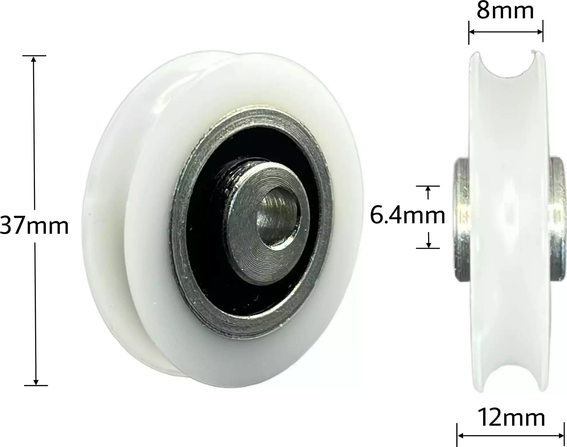 Offset Axle Wheel - Wide - 37 x 12 x 6.4mm