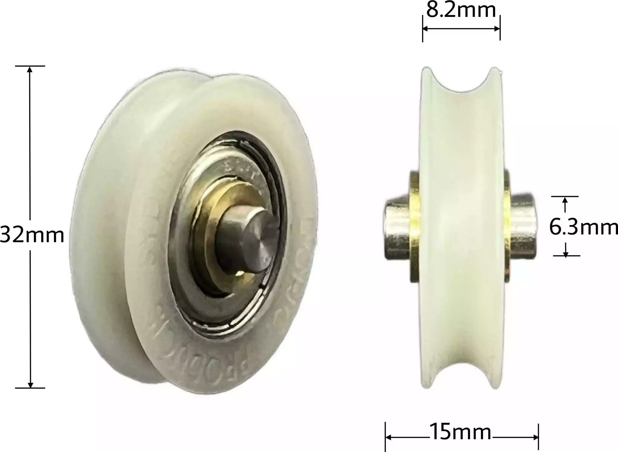 32mm Wheel with 15 x 6.3mm Fixed Axle